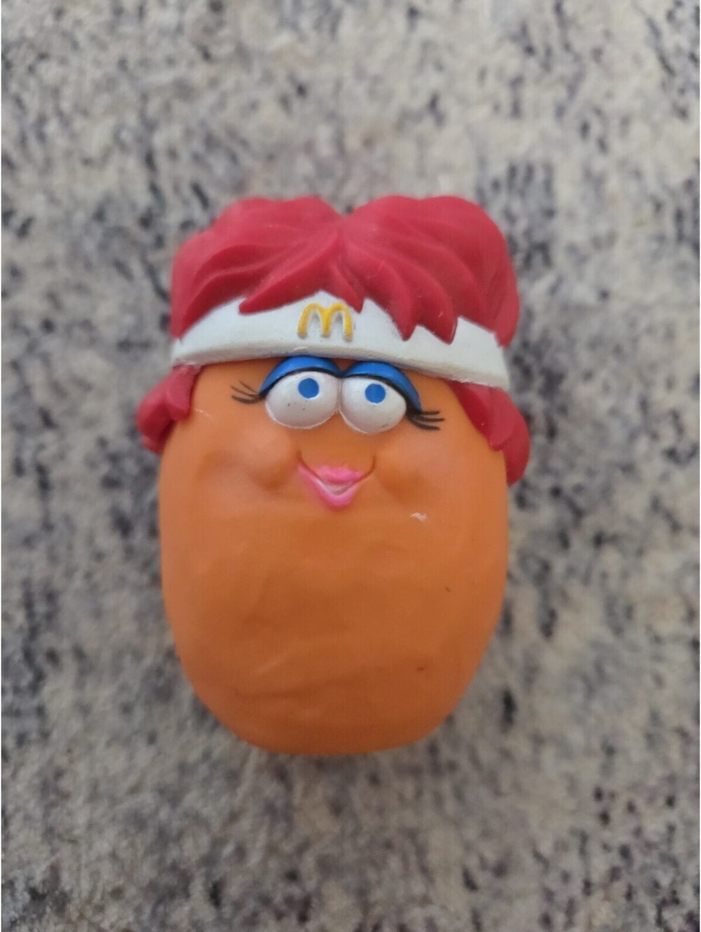 1988 McDonalds Nugget Buddies Volley Tennis Player Happy Meal Toy Missing Bag